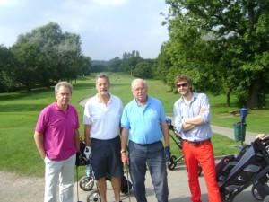 Team tying for first place: left to right Ken Nicol, David Adams, James Rouse and Rob Rouse