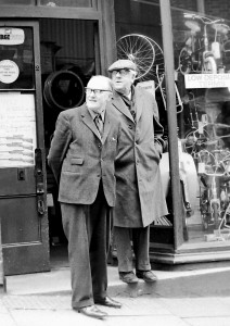 2 men at Macclesfield shop 70s