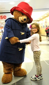 Paddington Bear at the Grosvenor Centre (6) Fleur Foster (6) with Paddington