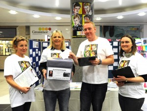 ncubation Art volunteers Julie Hamer, Victoria Beecham, Keith Townley and Fiona Elliott