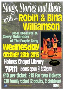 Robin Williamson at Holmes Chapel Library