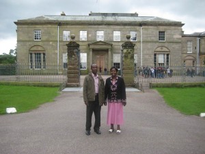 Mr Mwange and Mrs Tenges. Kenyan teachers visiting Tatton
