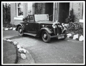 rchive image of Lord Stamford’s 1935 Morris Ten-Four car which can be seen on display in the stables at Dunham Massey c. National Trust/Robert Thrift 