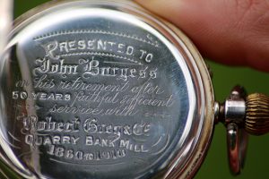 Pocket watch inscription