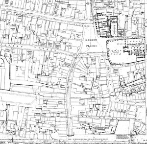 Detail of a map of Macclesfield circa 1800