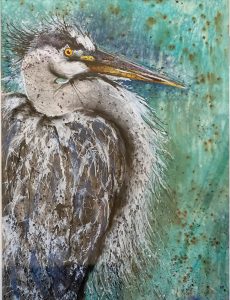 Heron by Claire de Ruiter